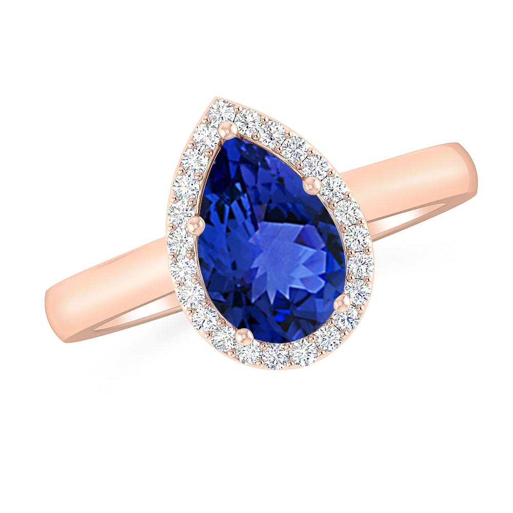 Rose Gold - Tanzanite