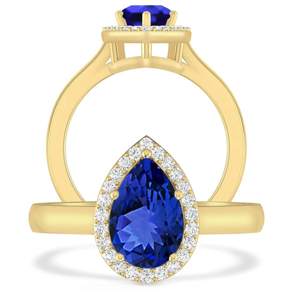 Yellow Gold - Tanzanite