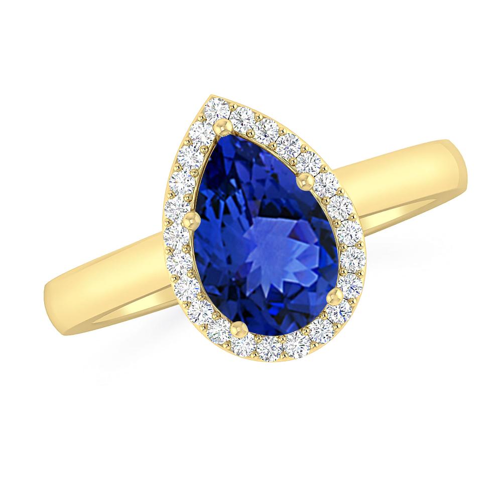 Yellow Gold - Tanzanite