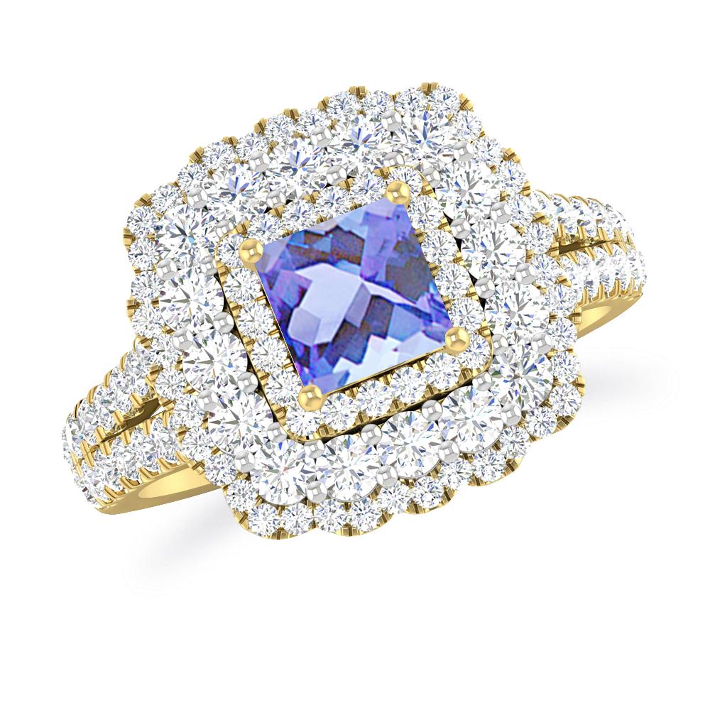 Yellow Gold - Tanzanite