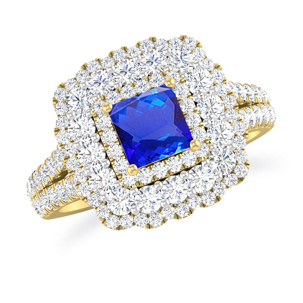 Yellow Gold - Tanzanite
