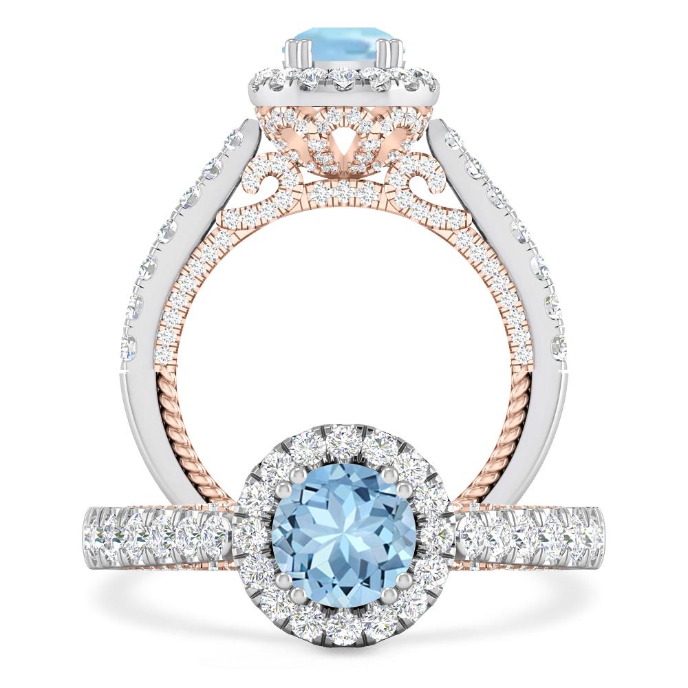 White Gold - Aquamarine