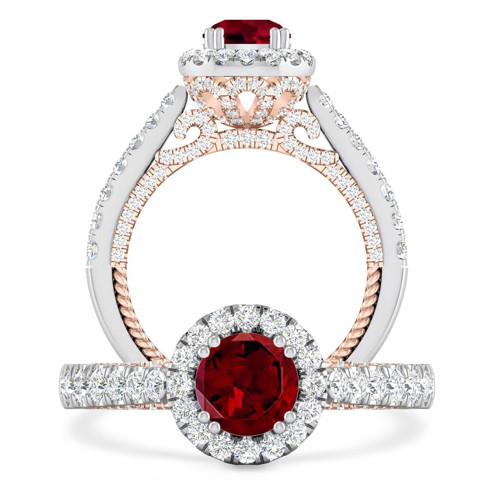 White Gold - Garnet