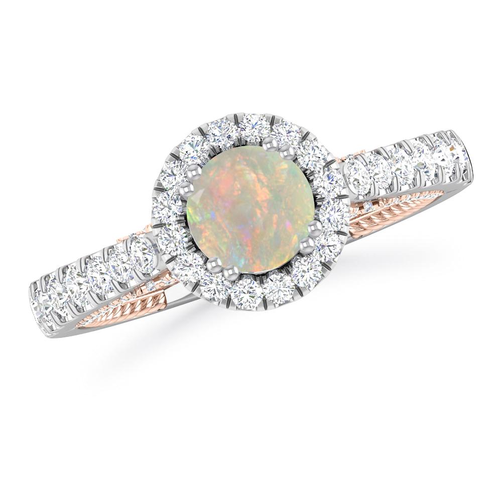 White Gold - Opal