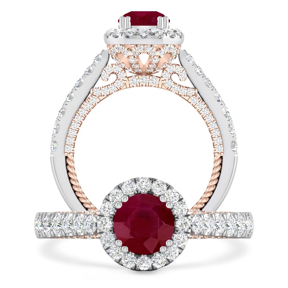 White Gold - Ruby