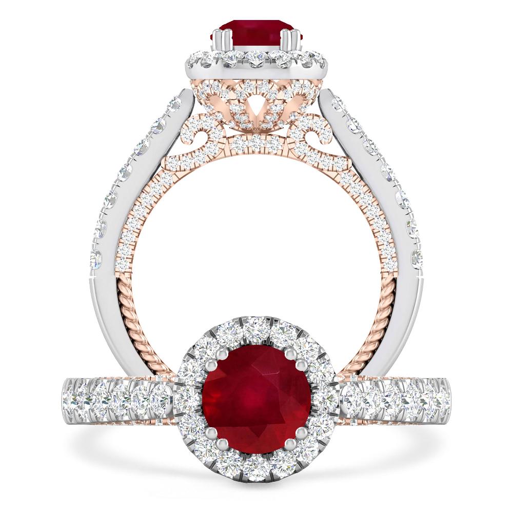 White Gold - Ruby