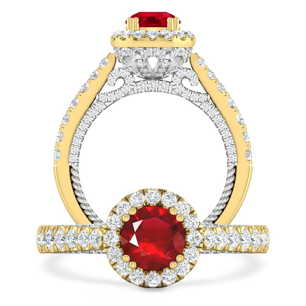 Yellow Gold - Ruby