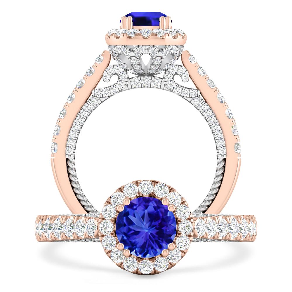 Rose Gold - Tanzanite