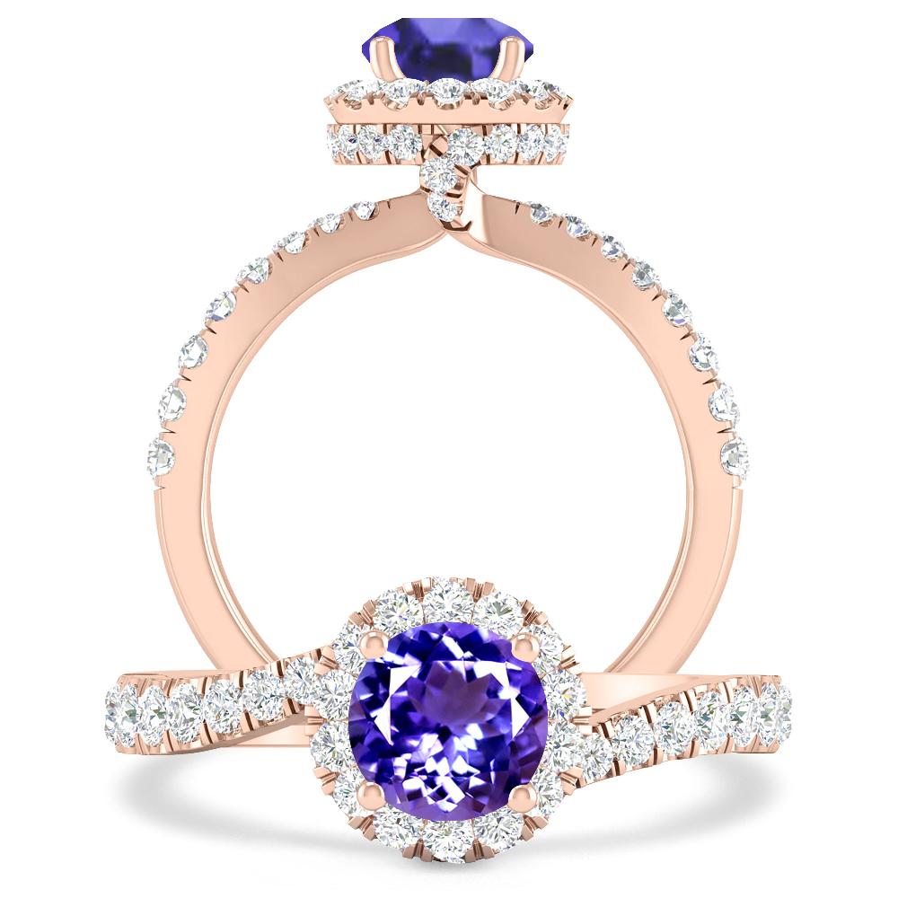 Rose Gold - Tanzanite