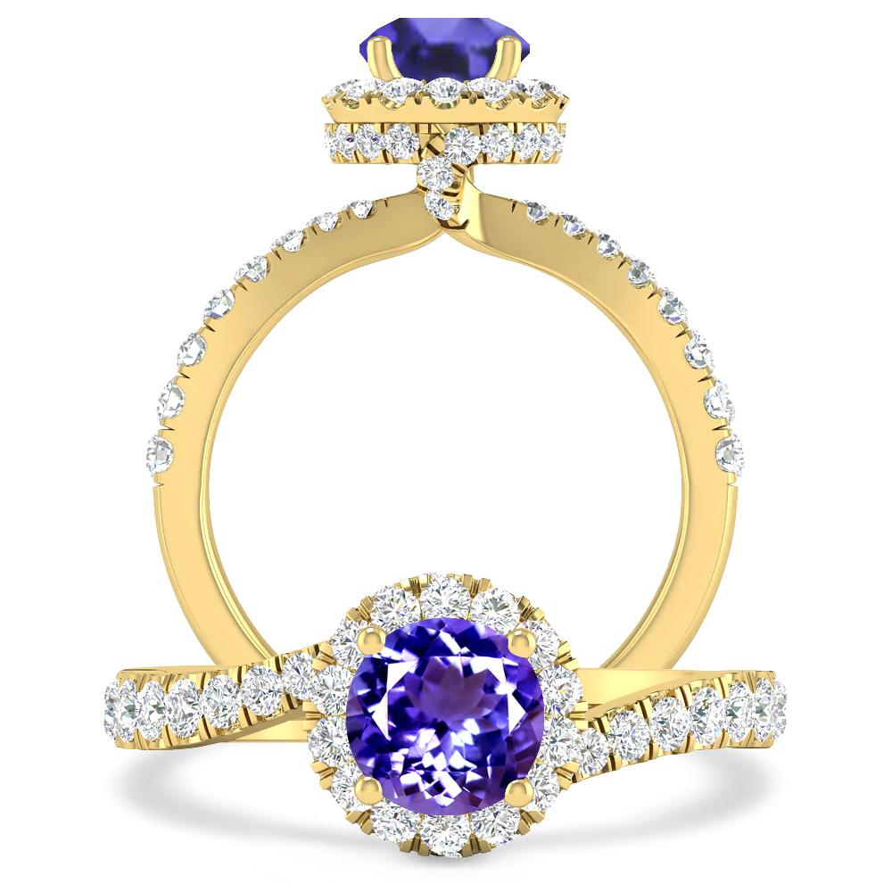Yellow Gold - Tanzanite