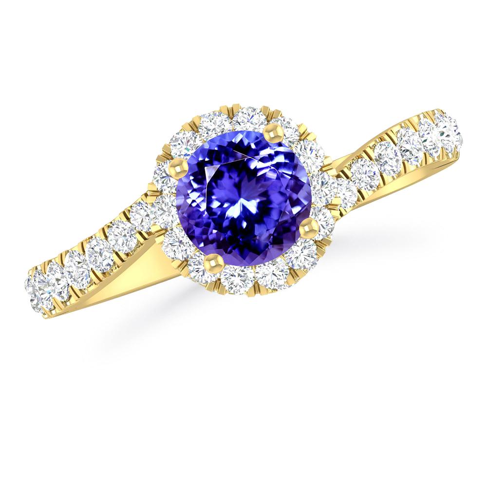 Yellow Gold - Tanzanite