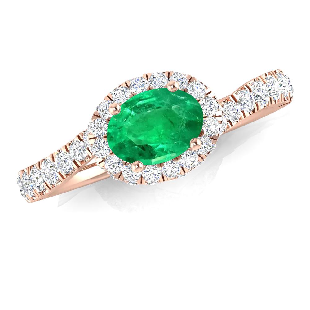 Rose Gold - Emerald