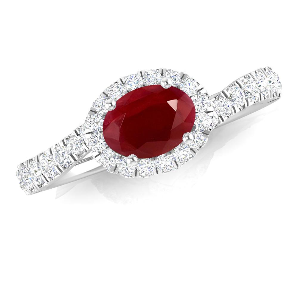 White Gold - Ruby