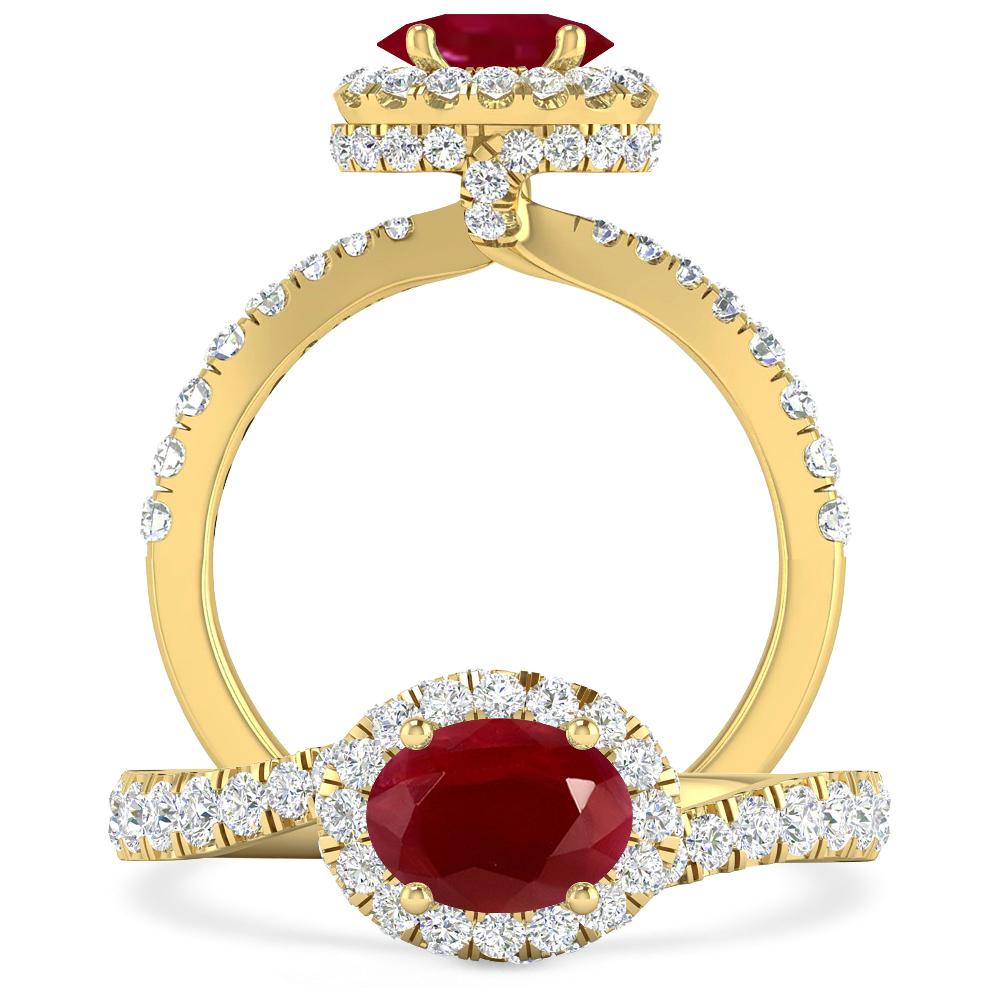 Yellow Gold - Ruby