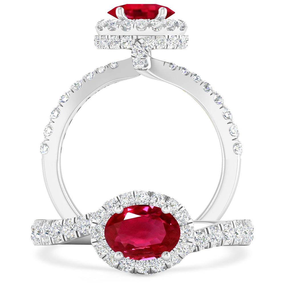 White Gold - Ruby