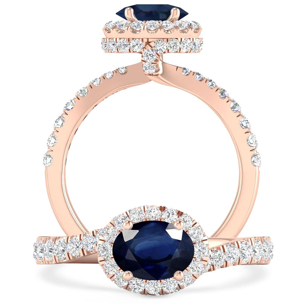 Rose Gold - Sapphire
