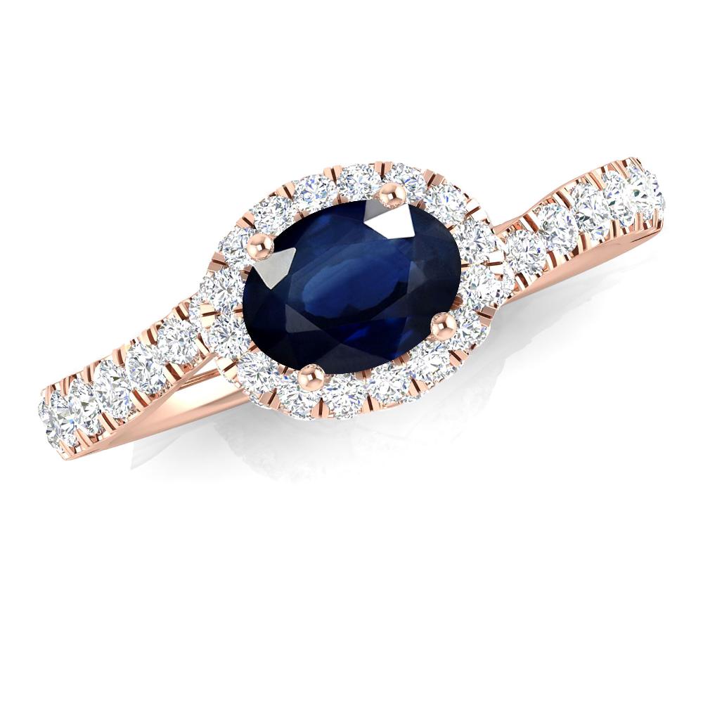 Rose Gold - Sapphire