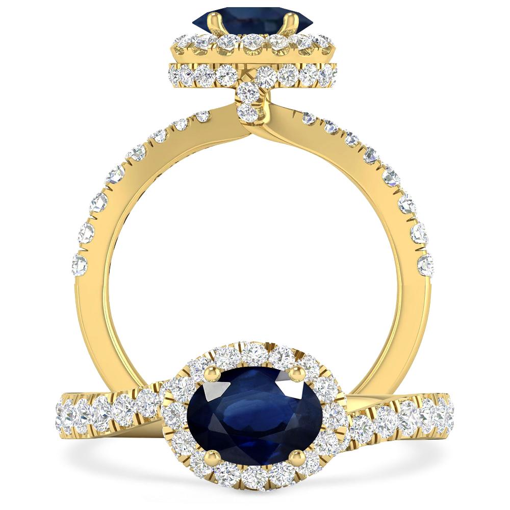 Yellow Gold - Sapphire