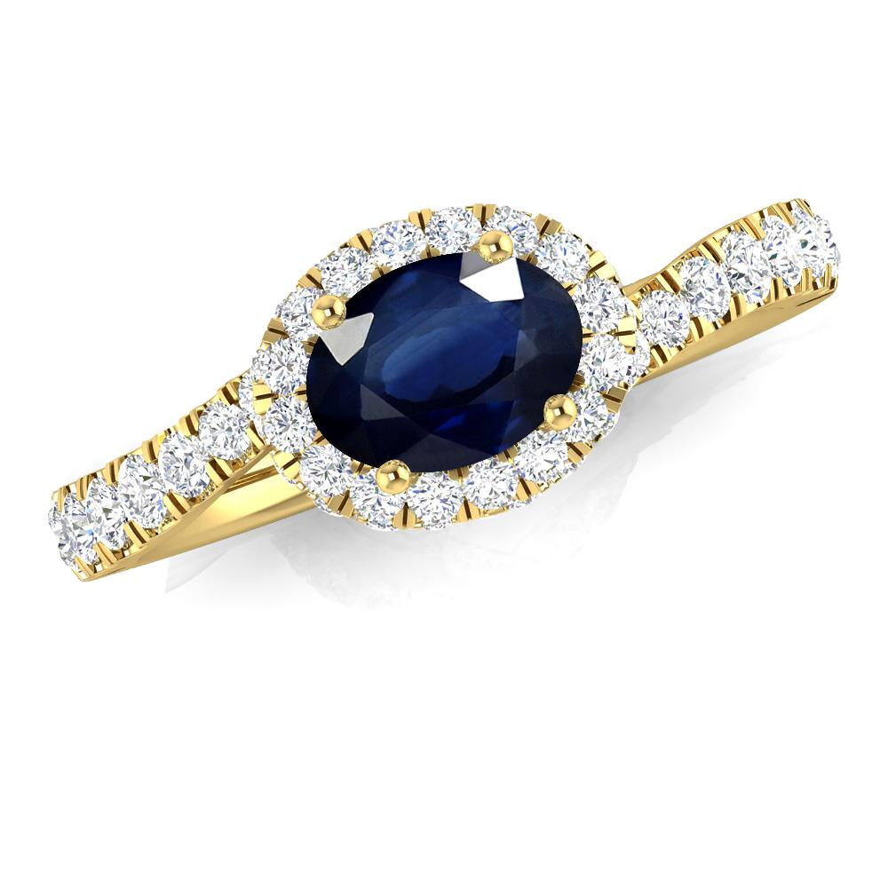 Yellow Gold - Sapphire