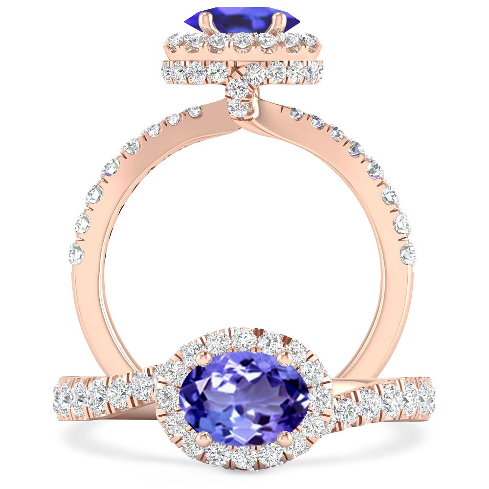 Rose Gold - Tanzanite