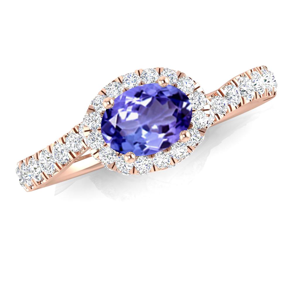 Rose Gold - Tanzanite