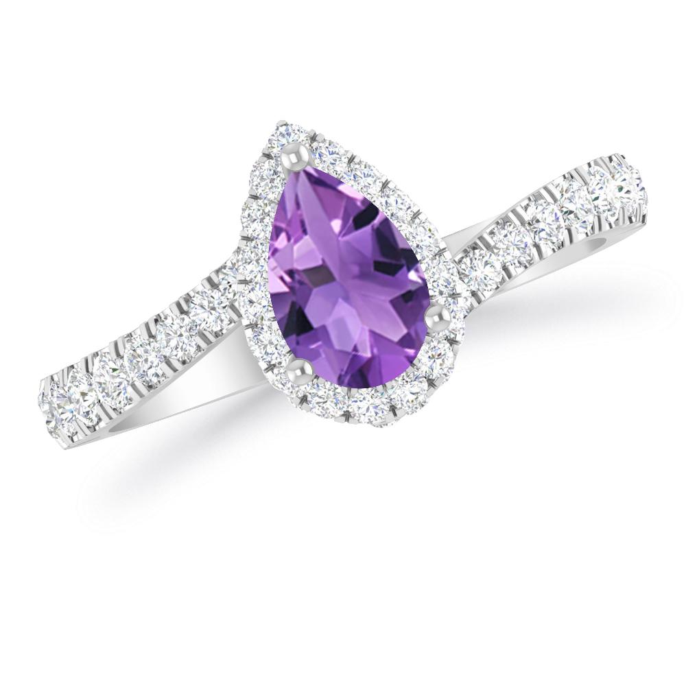 White Gold - Amethyst