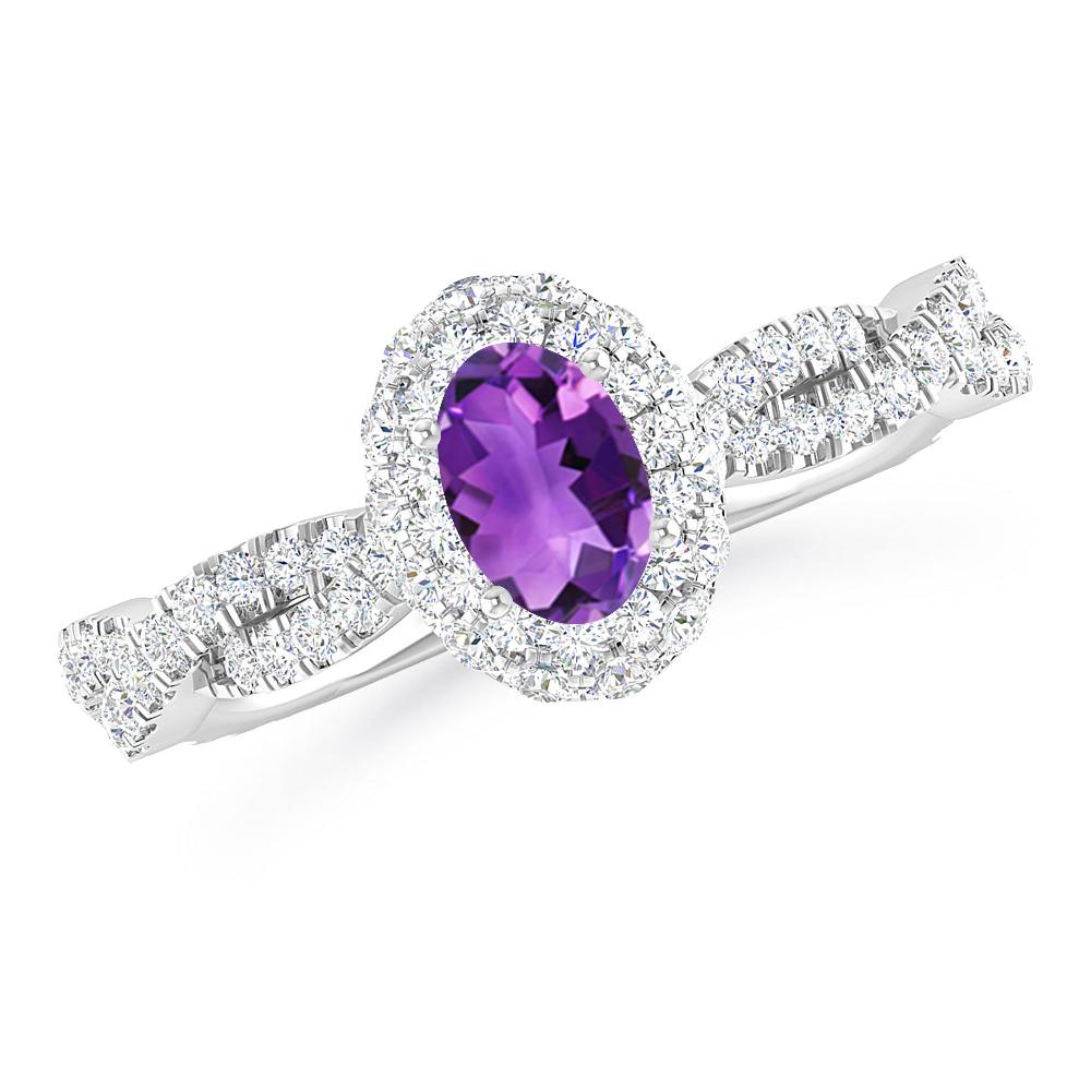 White Gold - Amethyst