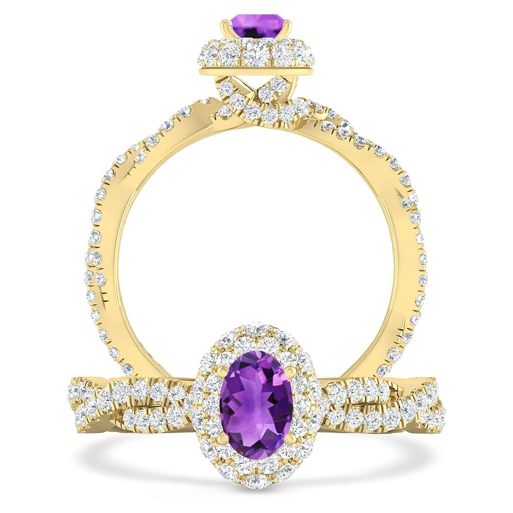 Yellow Gold - Amethyst