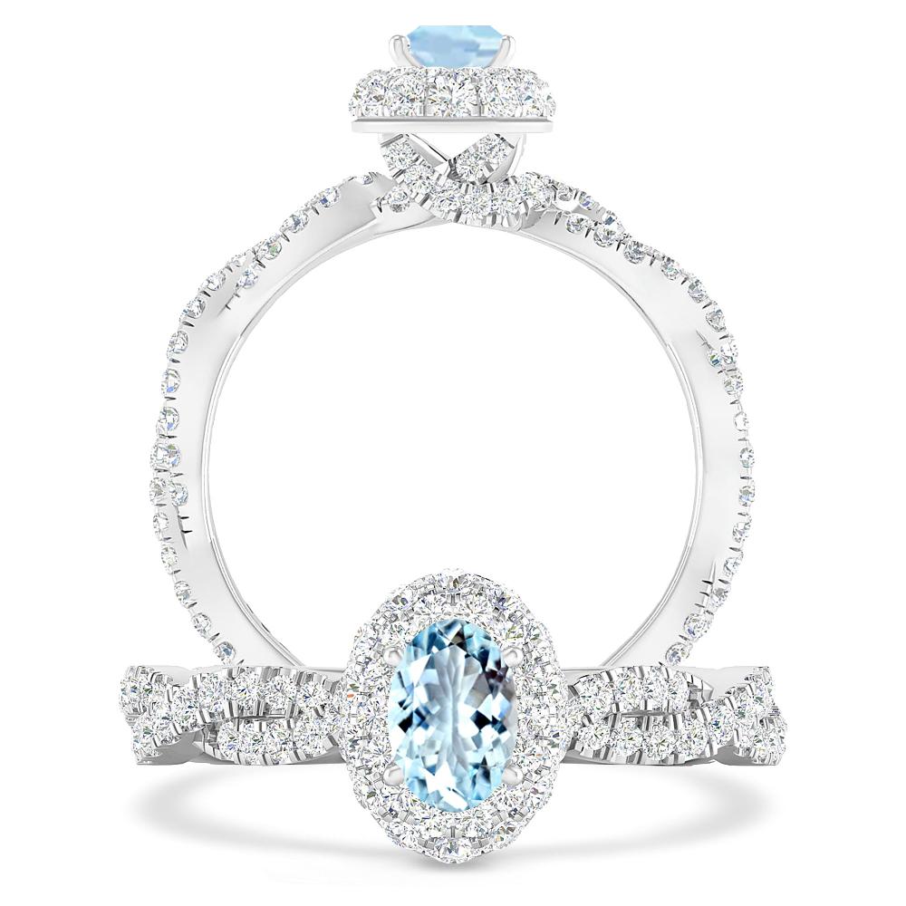 White Gold - Aquamarine
