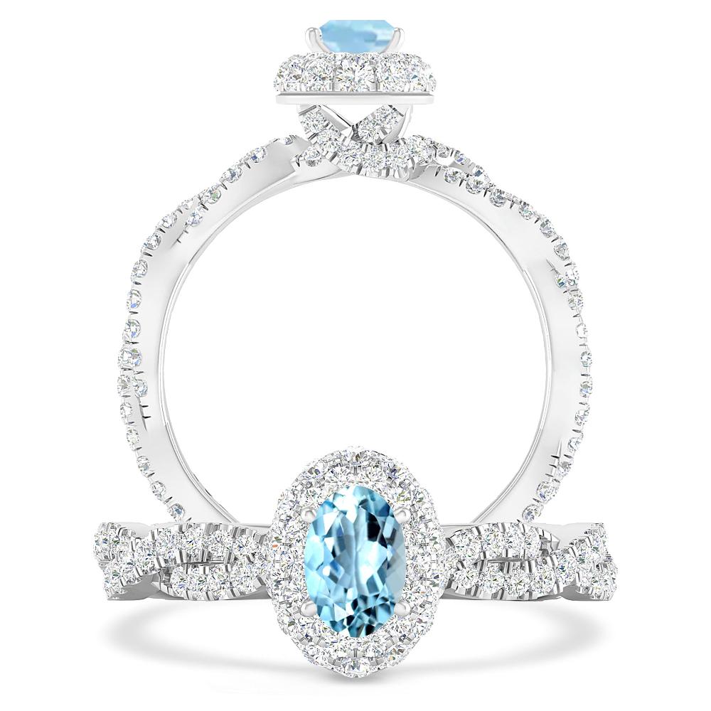 White Gold - Aquamarine