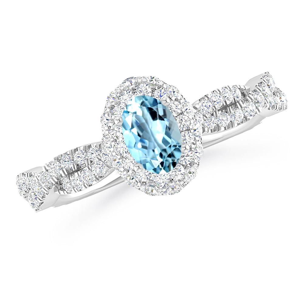 White Gold - Aquamarine