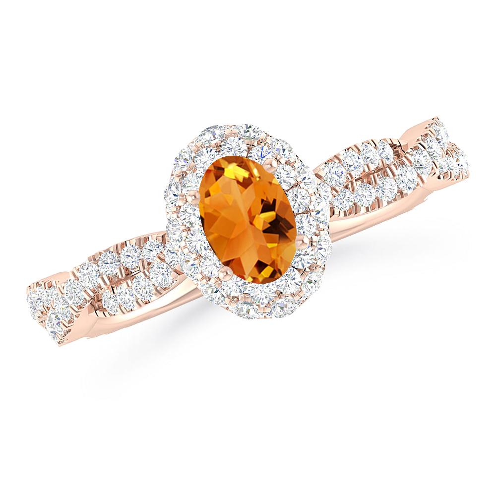 Rose Gold - Citrine