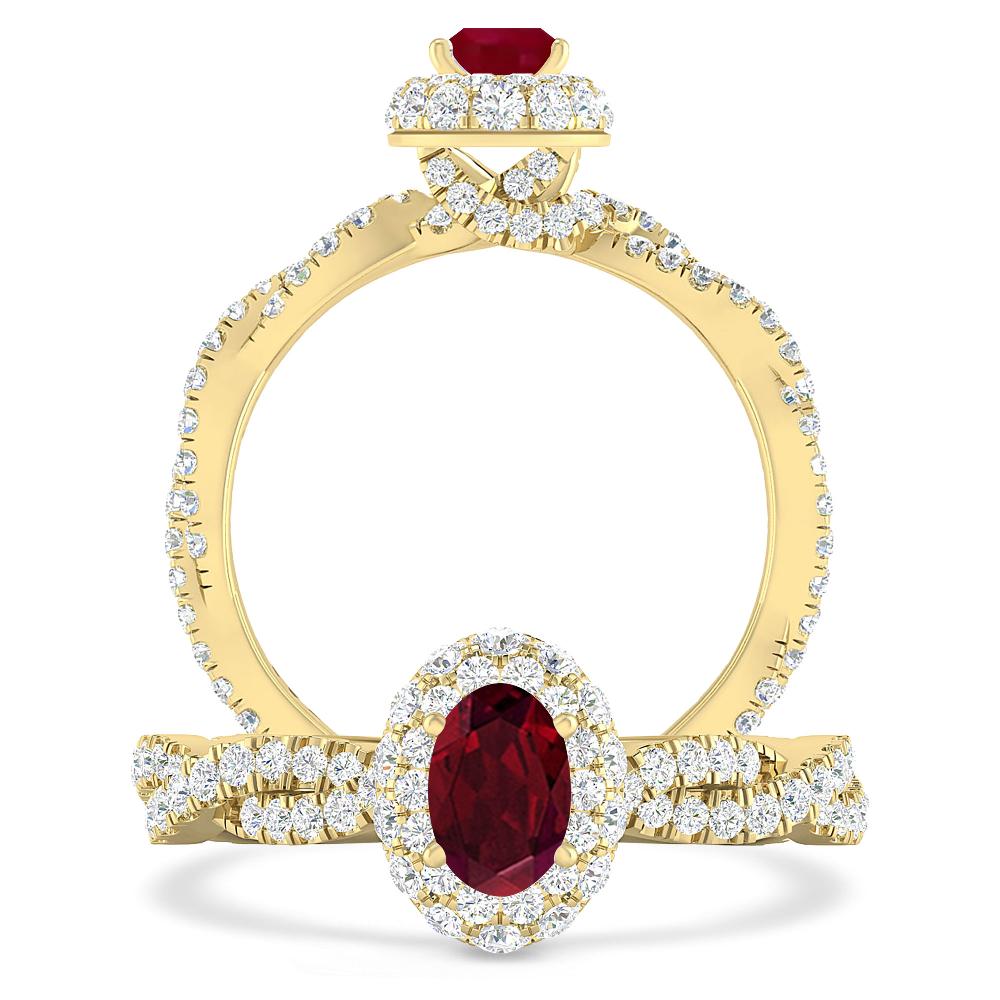 Yellow Gold - Garnet