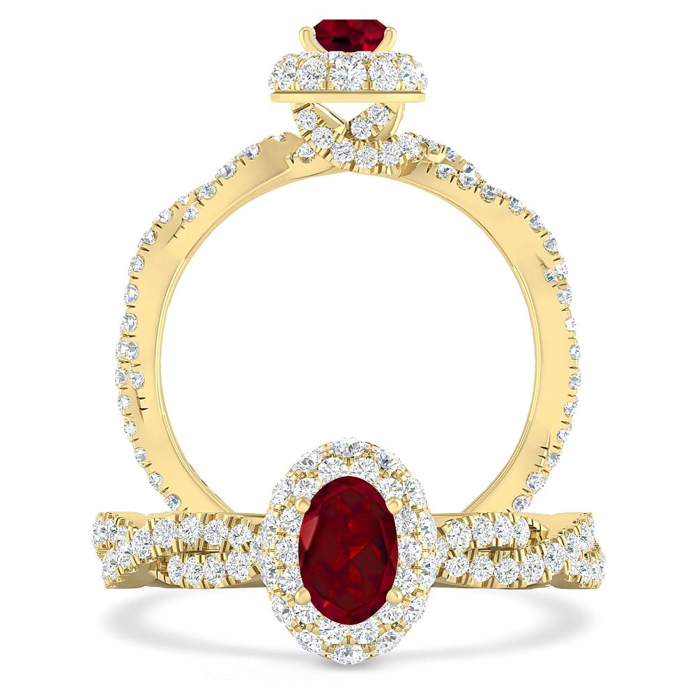 Yellow Gold - Garnet