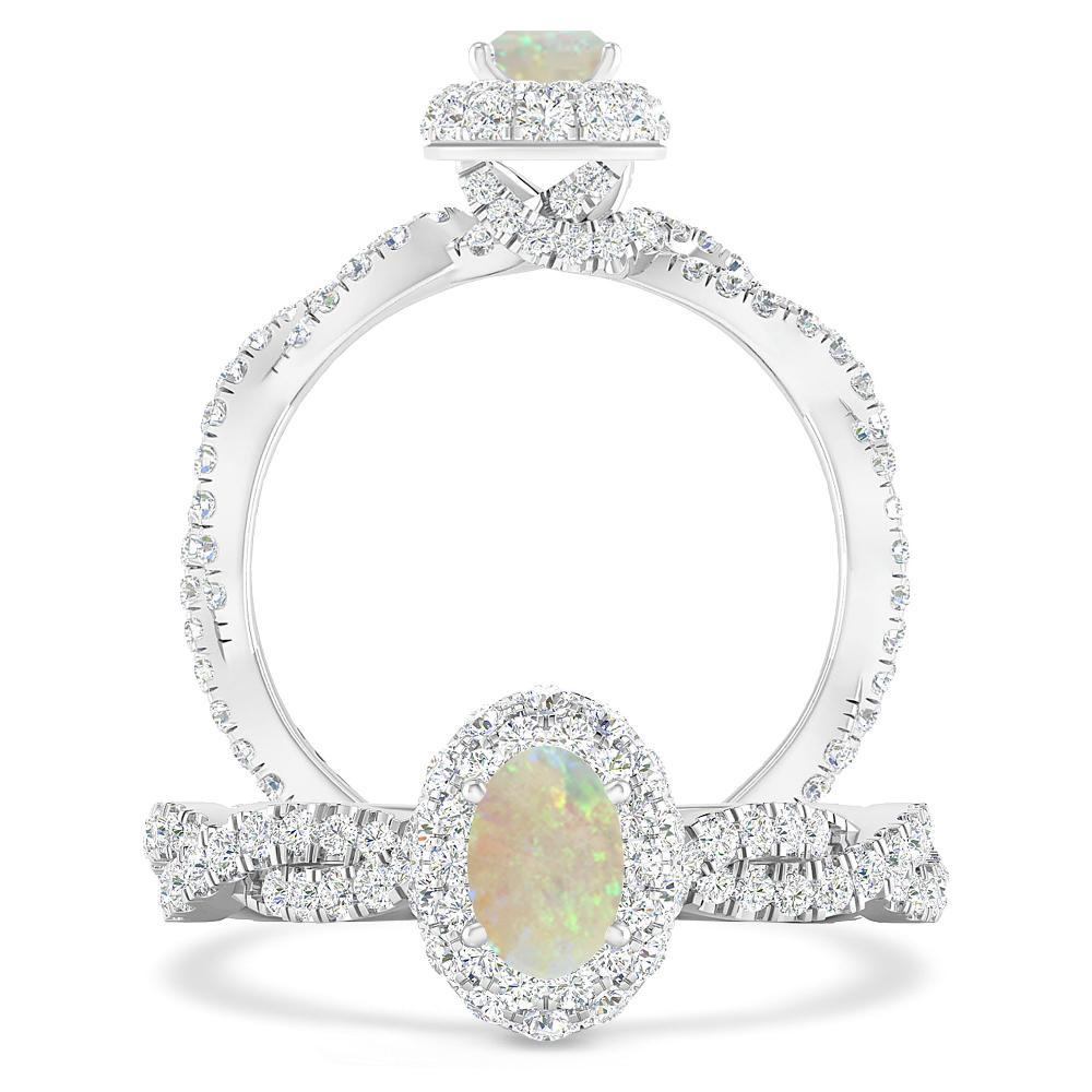 White Gold - Opal