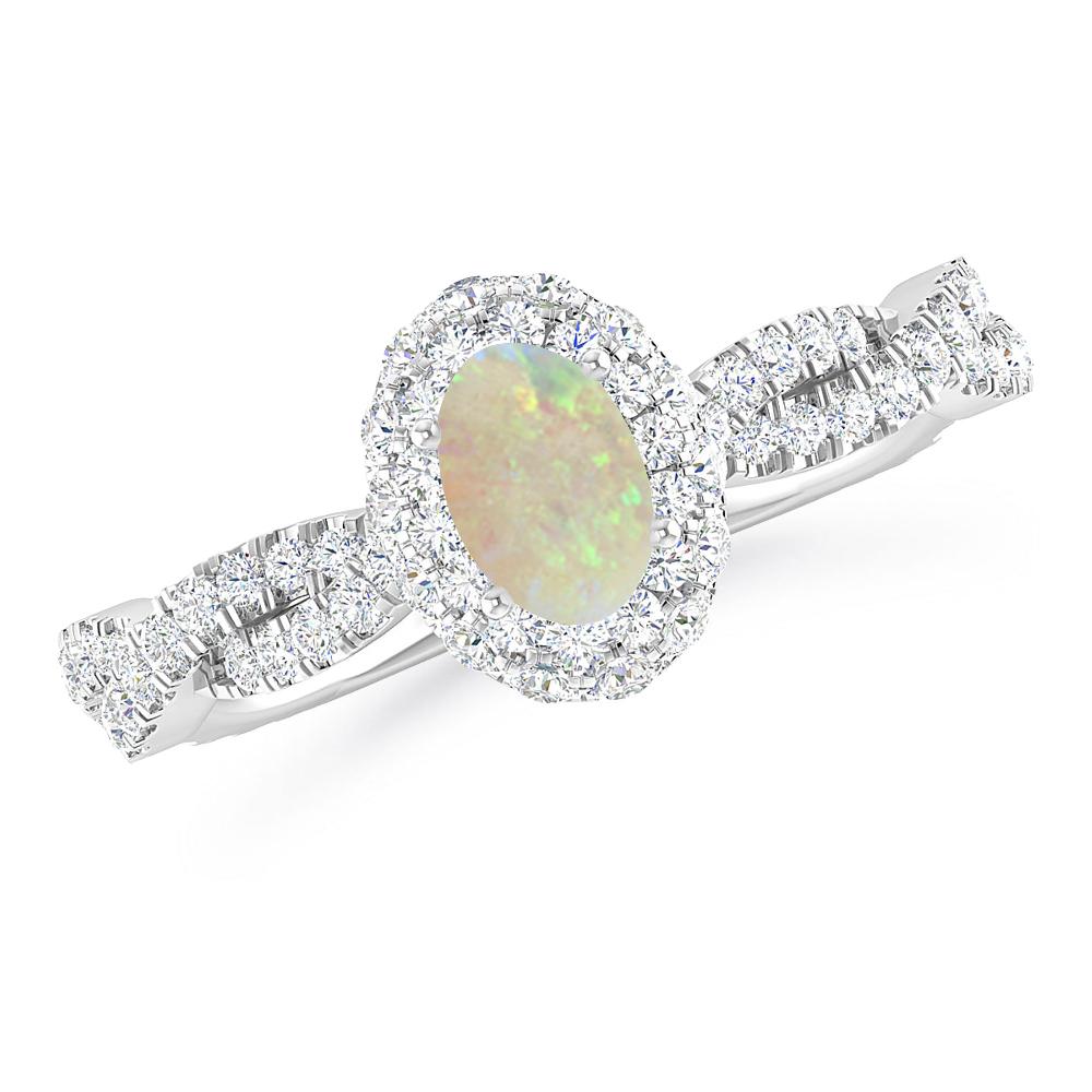 White Gold - Opal