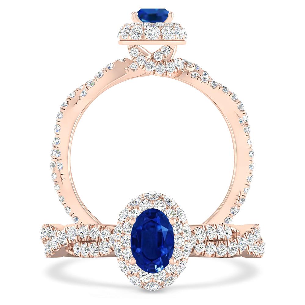Rose Gold - Sapphire