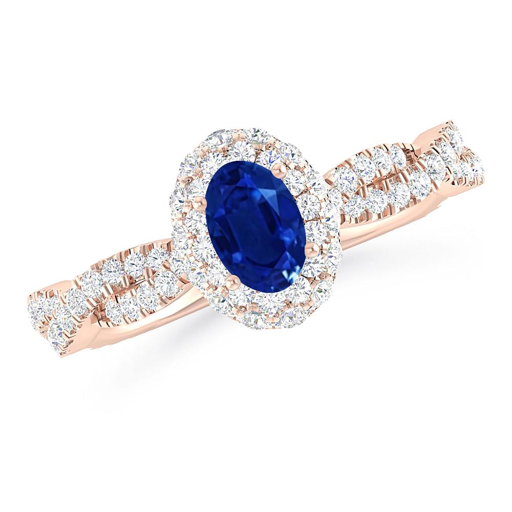 Rose Gold - Sapphire