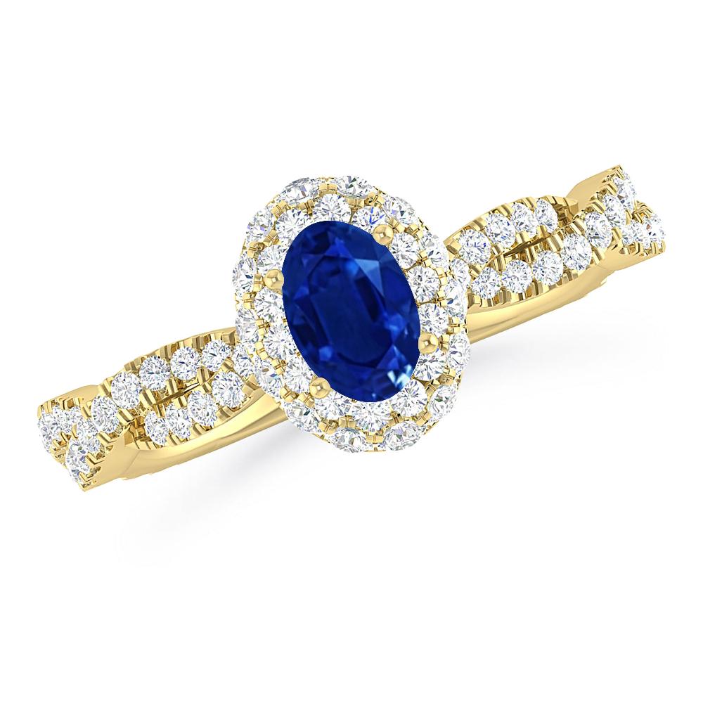 Yellow Gold - Sapphire