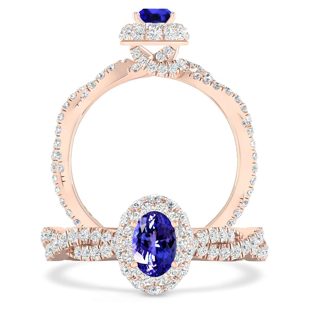 Rose Gold - Tanzanite