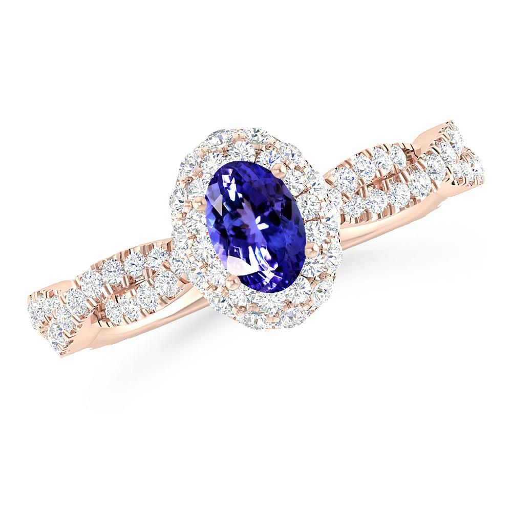 Rose Gold - Tanzanite