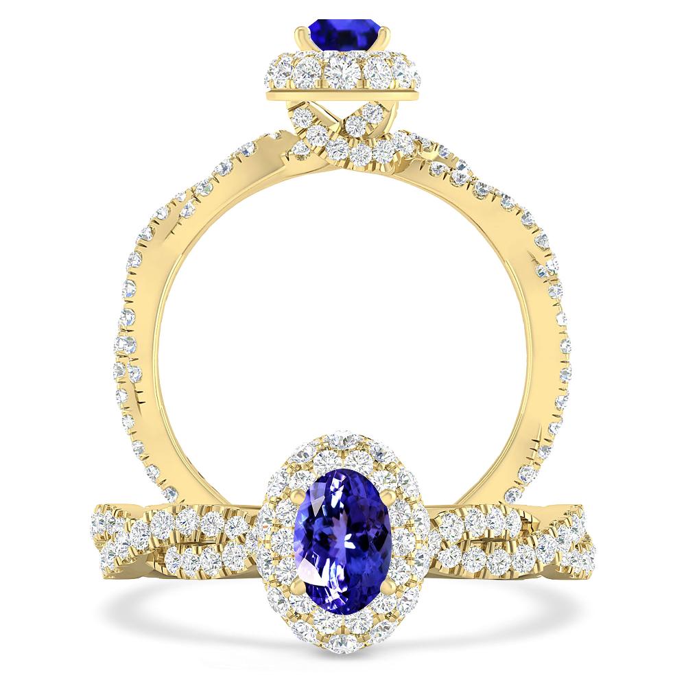 Yellow Gold - Tanzanite