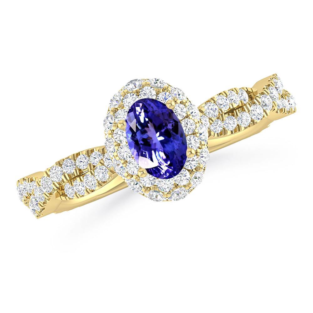 Yellow Gold - Tanzanite