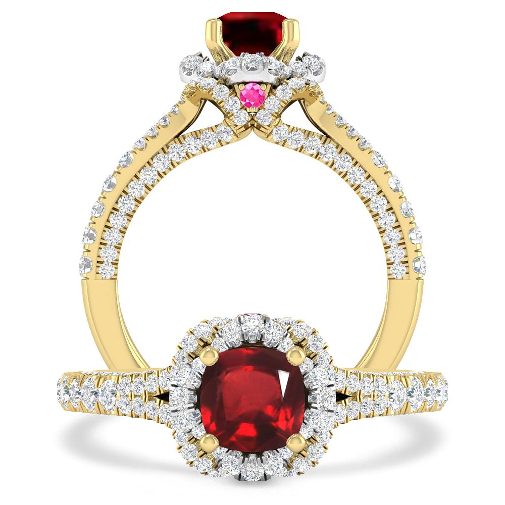 Yellow Gold - Ruby