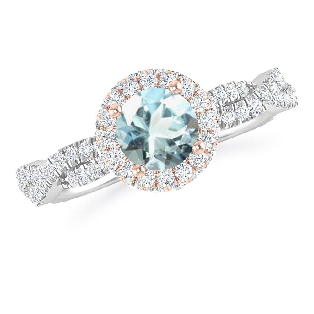 White Gold - Aquamarine