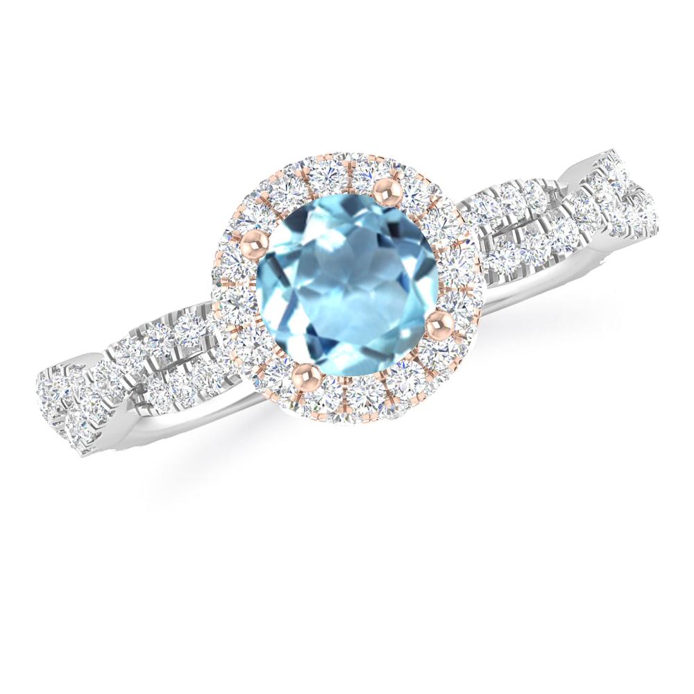 White Gold - Aquamarine