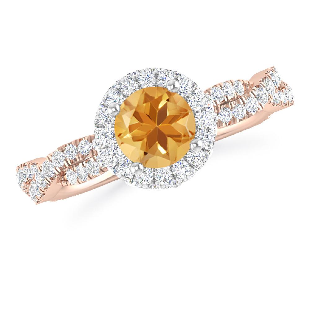 Rose Gold - Citrine