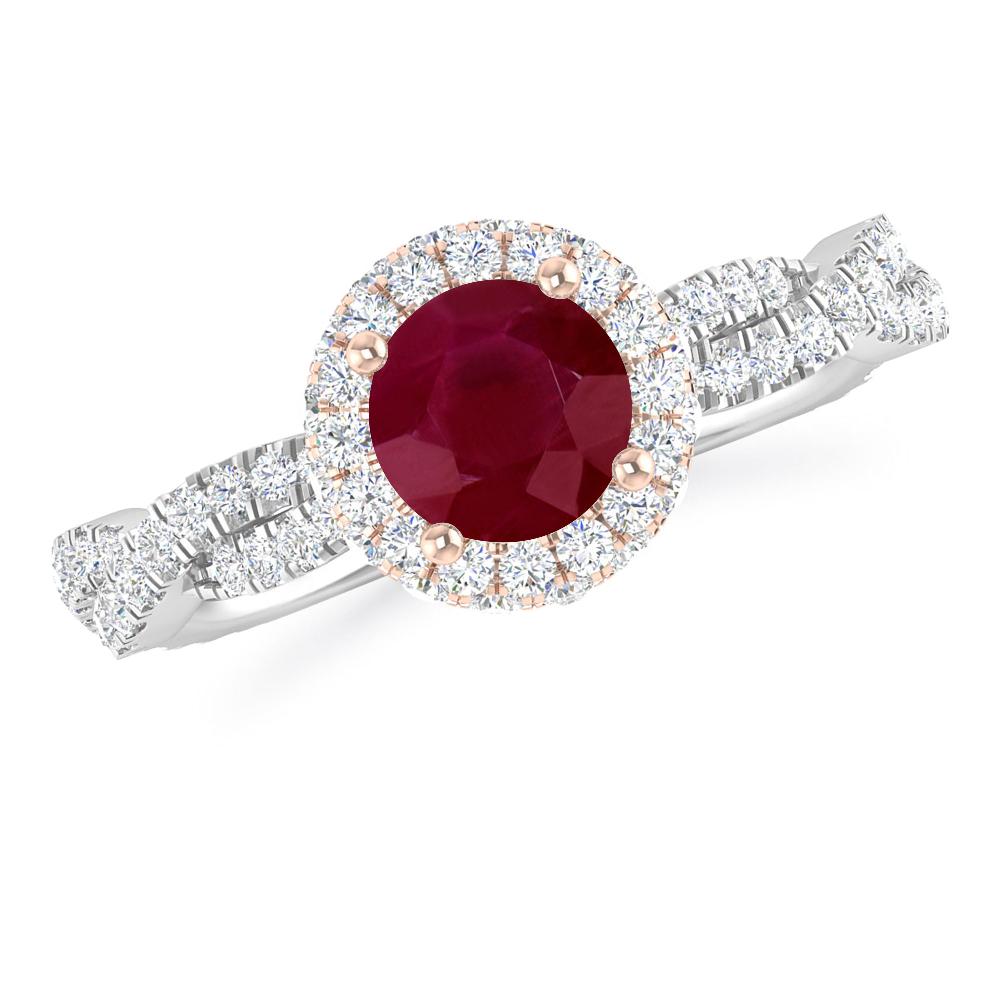 White Gold - Ruby