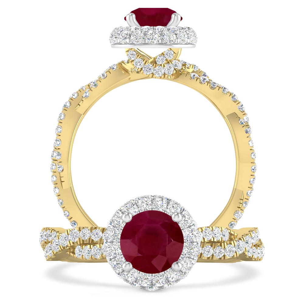 Yellow Gold - Ruby