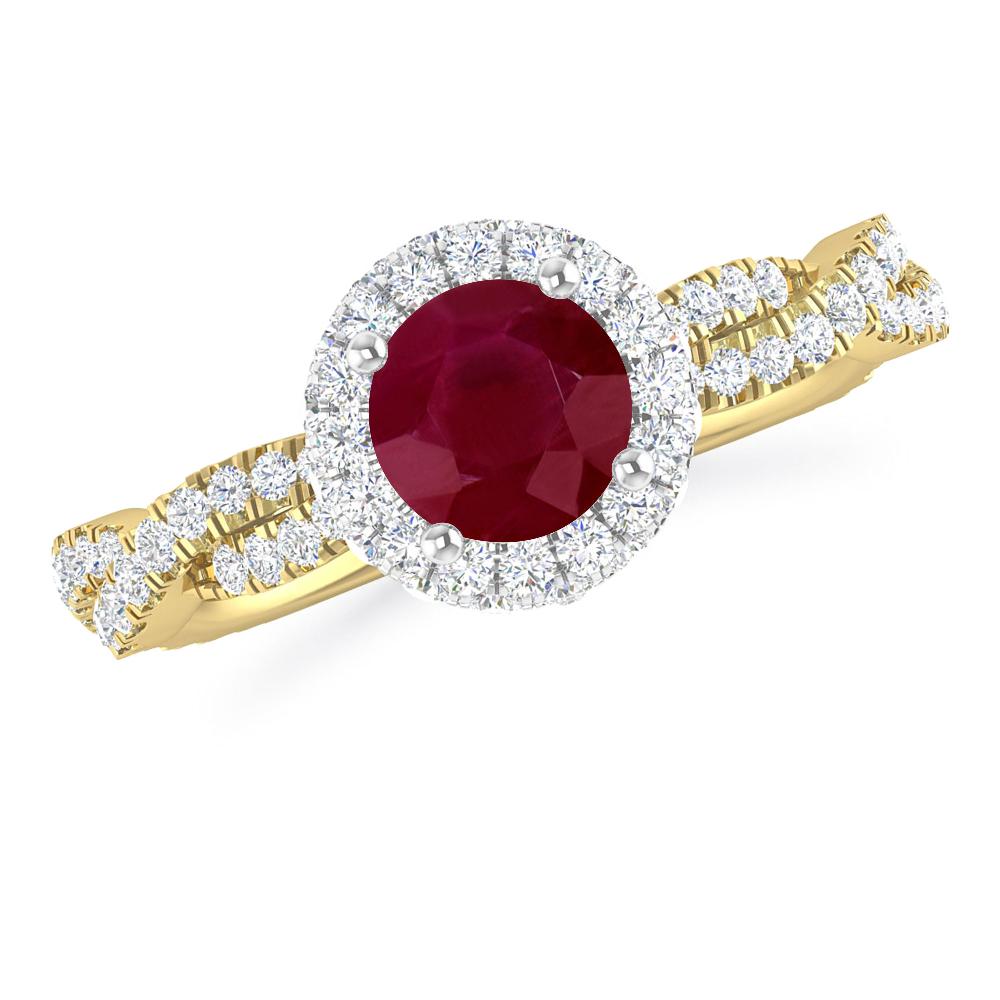 Yellow Gold - Ruby